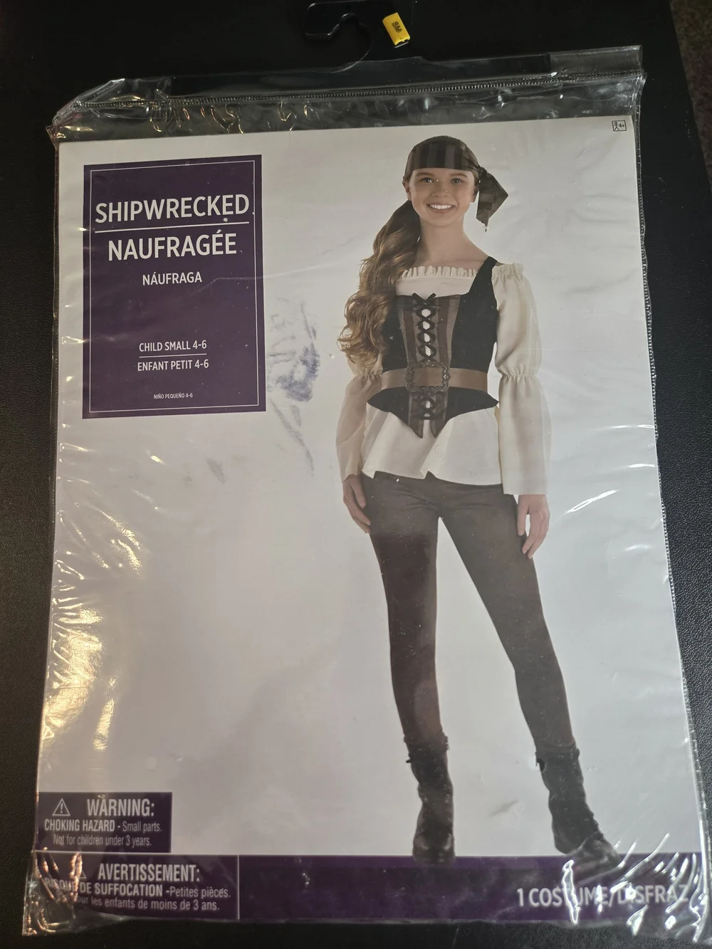 Shipwrecked Girls' Pirate Halloween Costume